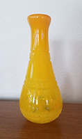 Yellow Engraved Vase